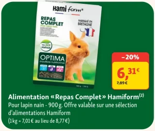 Alimentation « Repas Complet » Hamiform