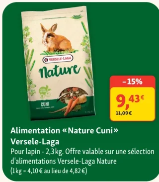 Alimentation « Nature Cuni » Versele-Laga