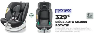 Siège auto SK3000 rotatif Sparco