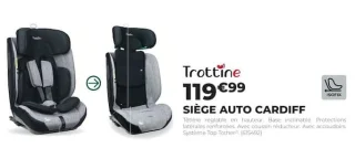 Trottine Siège Auto Cardiff