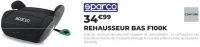 sparco REHAUSSEUR BAS F100K