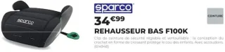 sparco REHAUSSEUR BAS F100K