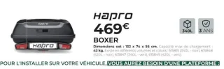 Coffre d'attelage Hapro Boxer