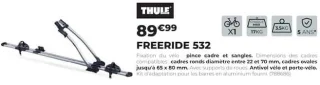 Porte-vélo de toit Thule Freeride 532