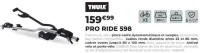 Porte-vélo de toit Thule Pro Ride 598