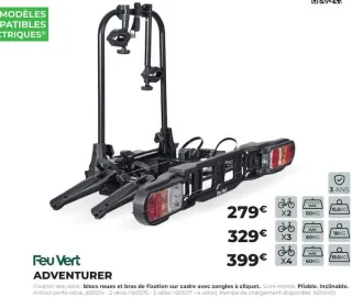 Plateforme sur attelage Feu Vert Adventurer