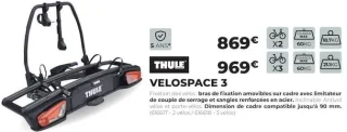 Porte-vélos Thule Velospace 3