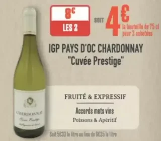 IGP Pays d'Oc Chardonnay "Cuvée Prestige"