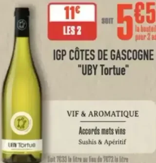IGP Côtes de Gascogne UBY Tortue Blanc