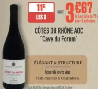 Côtes du Rhône AOC "Cave du Forum"