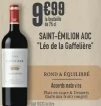 Saint-Émilion AOC "Léo de la Gaffelière"