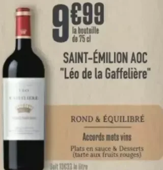 Saint-Émilion AOC "Léo de la Gaffelière"