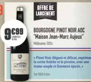 Bourgogne Pinot Noir AOC "Maison Jean-Marc Aujoux"