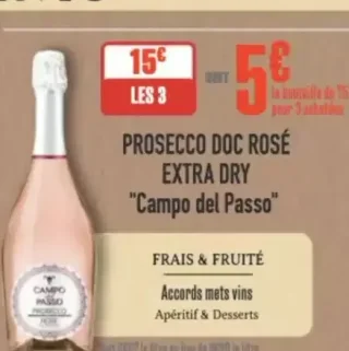 Prosecco DOC Rosé Extra Dry "Campo del Passo"