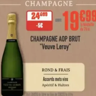 Champagne AOP Brut "Veuve Leroy"