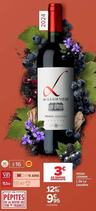 Vin rouge Pessac-Léognan L De La Louvière