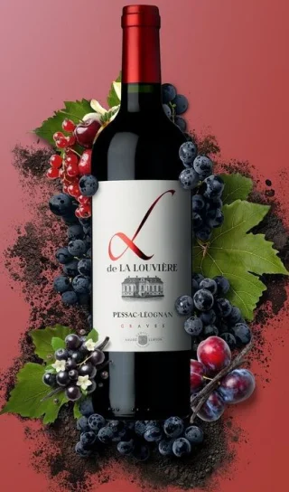 Vin rouge L de La Louvière Pessac-Léognan
