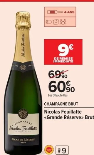 Champagne Brut Nicolas Feuillatte «Grande Réserve» Brut