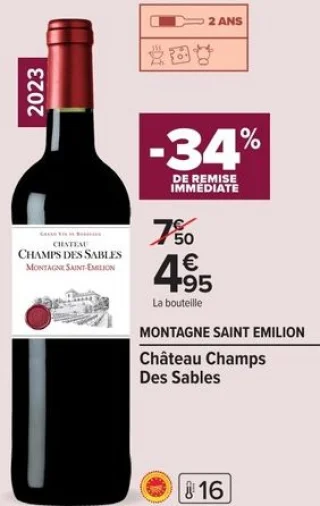 Château Champs Des Sables MONTAGNE SAINT EMILION