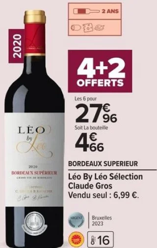 Léo By Léo Sélection Claude Gros BORDEAUX SUPERIEUR
