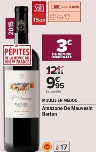 Moulis en Medoc Amazone De Mauvesin Barton 2015