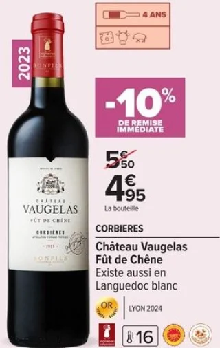 Corbières Château Vaugelas Fût de Chêne