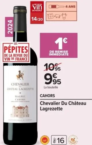 Cahors Chevalier Du Château Lagrezette
