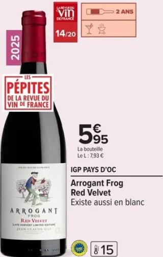 IGP Pays d'Oc Arrogant Frog Red Velvet