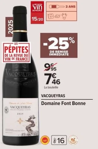 VACQUEYRAS Domaine Font Bonne