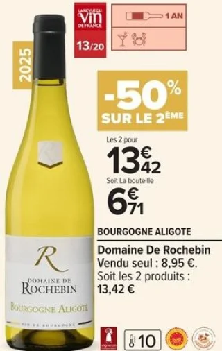 Bourgogne Aligote Domaine De Rochebin