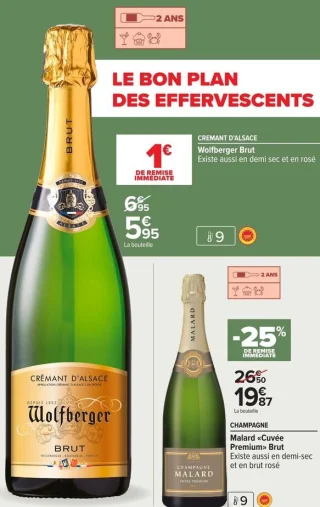 CREMANT D'ALSACE Wolfberger Brut