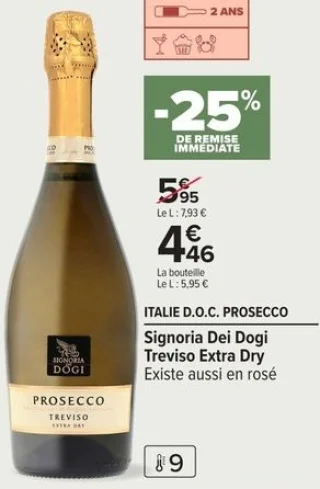 ITALIE D.O.C. PROSECCO Signoria Dei Dogi Treviso Extra Dry