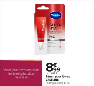Sérum pour lèvres VASELINE Glutahya (Cerise)