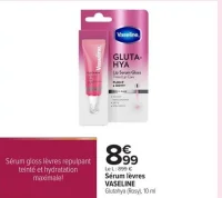 Sérum lèvres VASELINE Glutahya (Rosy)