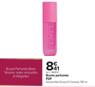 Brume parfumée POP Sésame Noir