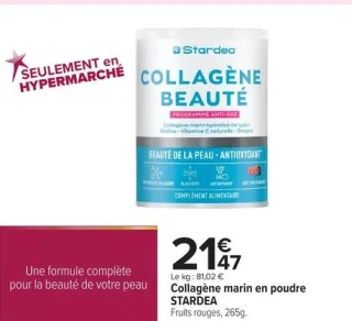 Collagène marin en poudre STARDEA Fruits rouges, 265g