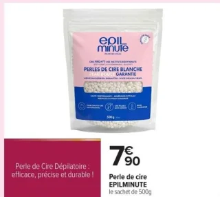 Perle de cire EPILMINUTE le sachet de 500g