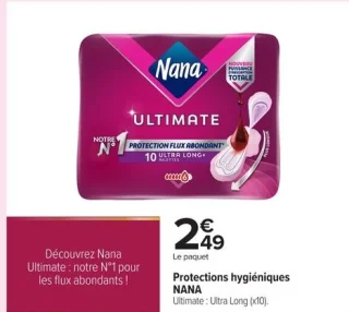 Protections hygiéniques NANA Ultimate : Ultra Long