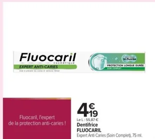 Dentifrice FLUOCARIL Expert Anti Caries (Soin Complet)