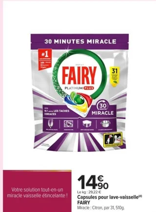 Capsules pour lave-vaisselle FAIRY