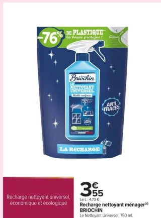 Recharge nettoyant ménager BRIOCHIN