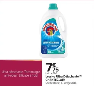 Lessive Ultra Détachante Chanteclair Souffle D'Azur