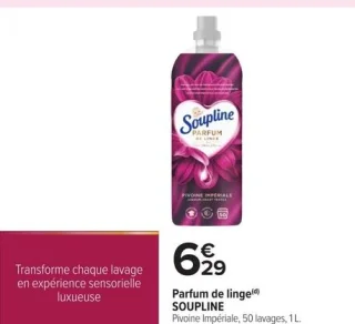 Parfum de linge Soupline Pivoine Impériale