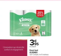 Essui tout KLEENEX Soin Complet, les 6 rouleaux