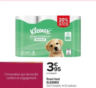 Essui tout KLEENEX Soin Complet, les 6 rouleaux