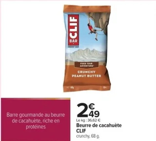 Beurre de cacahuète CLIF crunchy