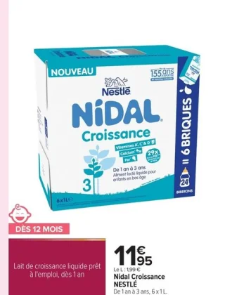Nestlé Nidal Croissance