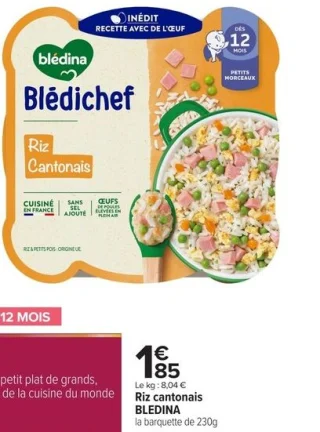 Blédichef Riz cantonais Blédina