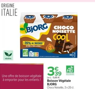 Boisson Végétale BJORG Choco Noisette