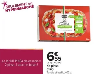 Kit pinsa CIRO Tomate et basilic